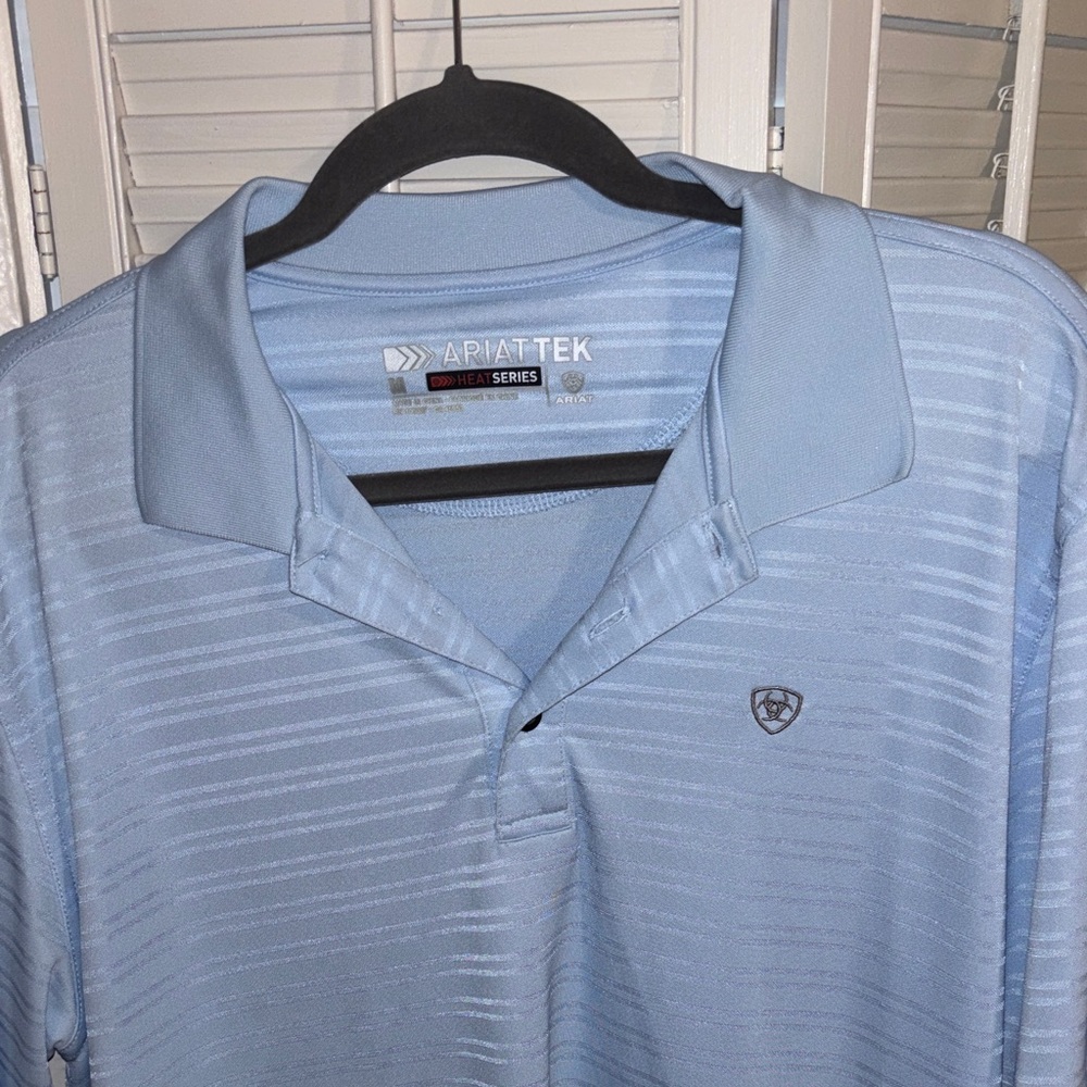 Ariat Men's Sky Blue Polo Shirt